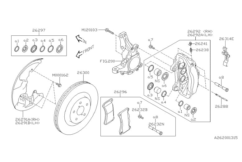Subaru OEM Brake System Parts