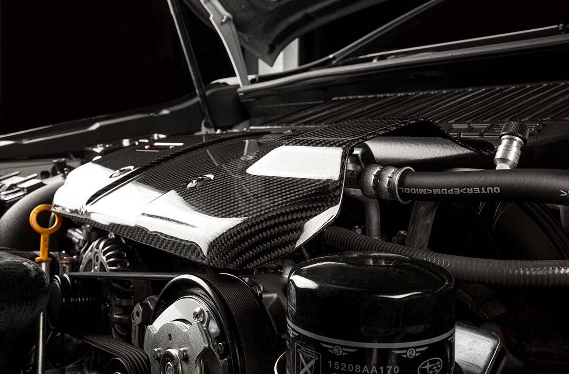 Cobb Carbon Engine Cover Gloss Finish