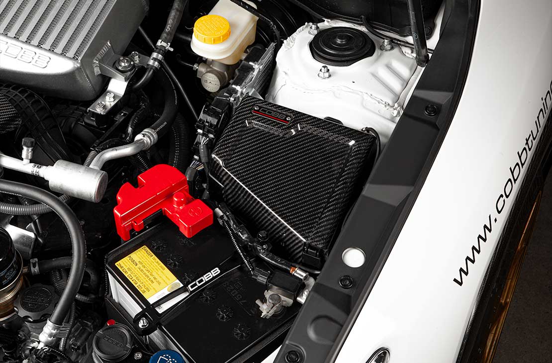 Cobb LH Carbon Fuse Cover Shown Installed