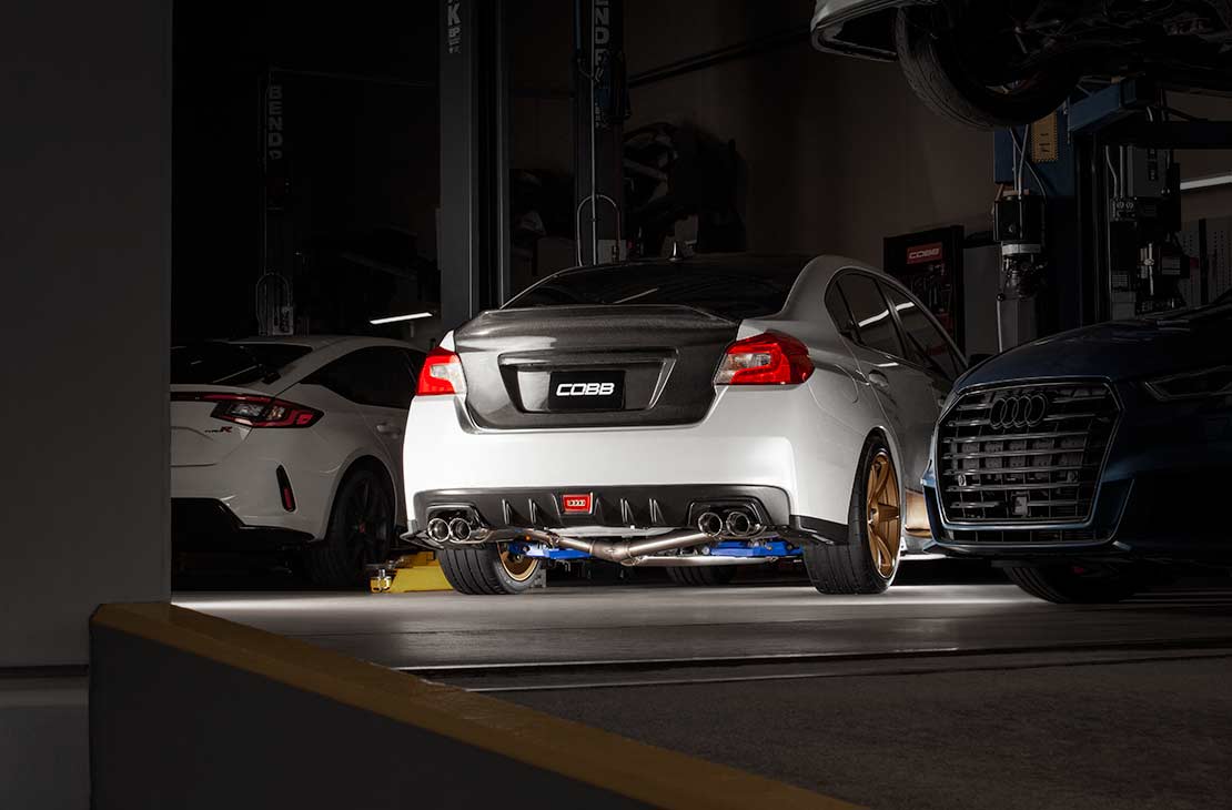 Cobb GV/VA Cat-Back Exhaust Rear View