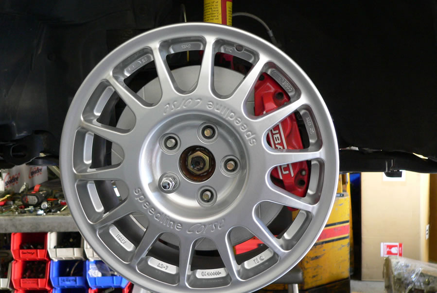 Brake Kit Behind 15x6in Gravel Rally Wheel.