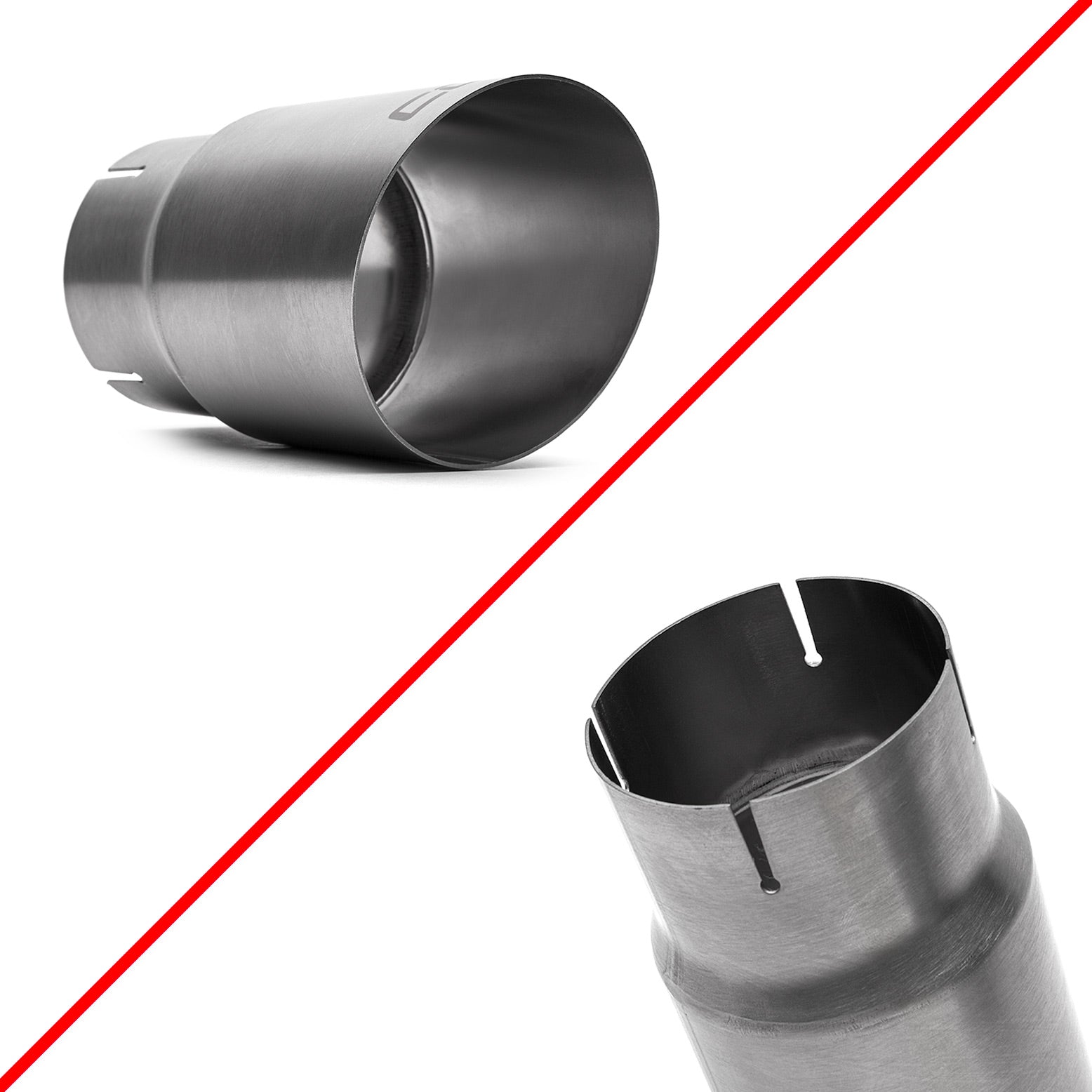 COBB Brushed Titanium Tip Kit 3in Inlet