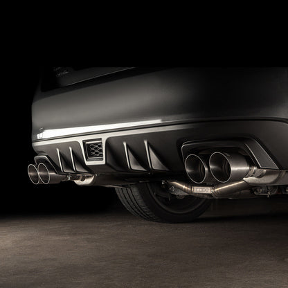 Cobb Brushed Titanium Tips Shown Installed