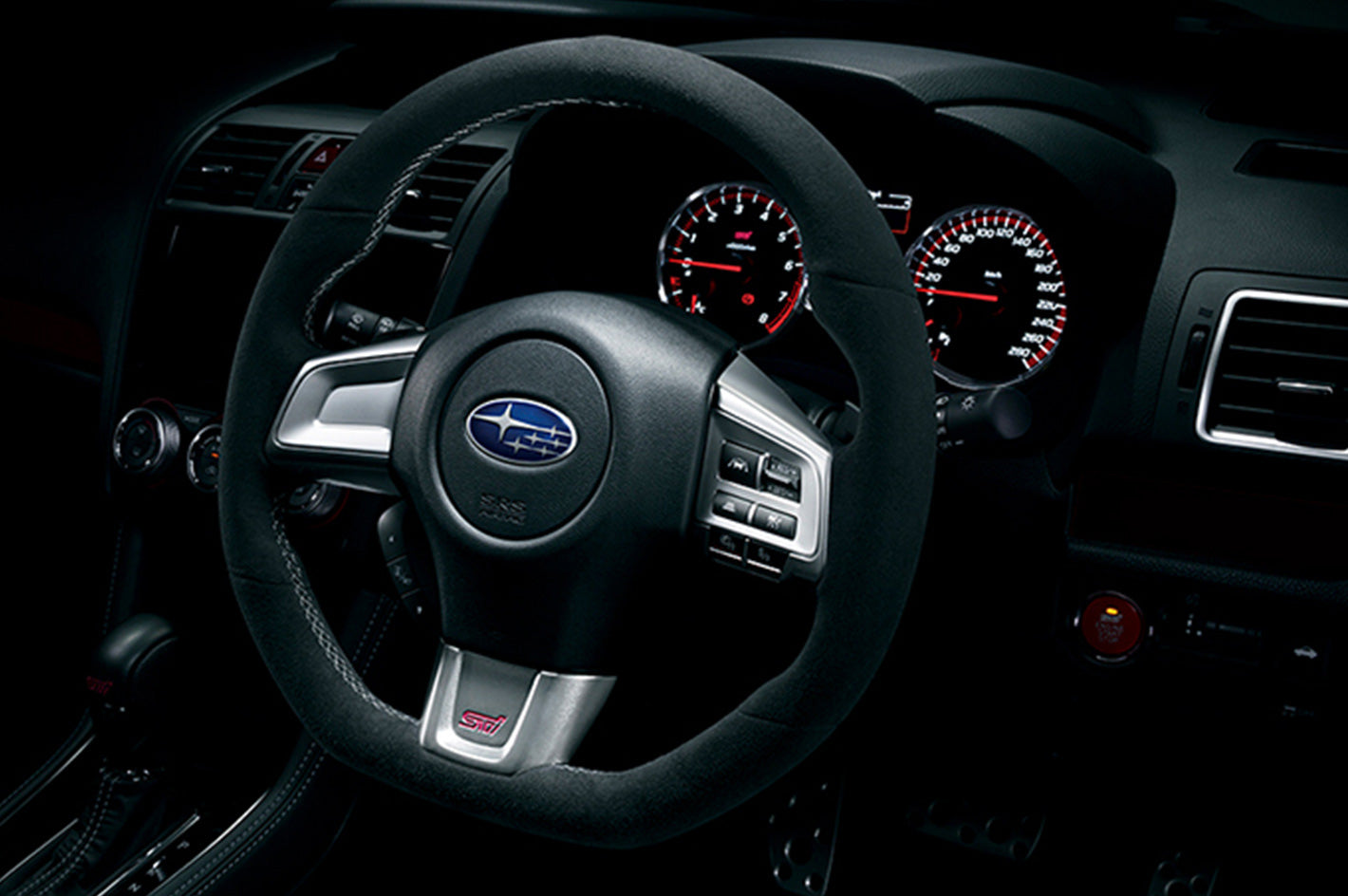 STI Ultra Suede Steering Wheel VA