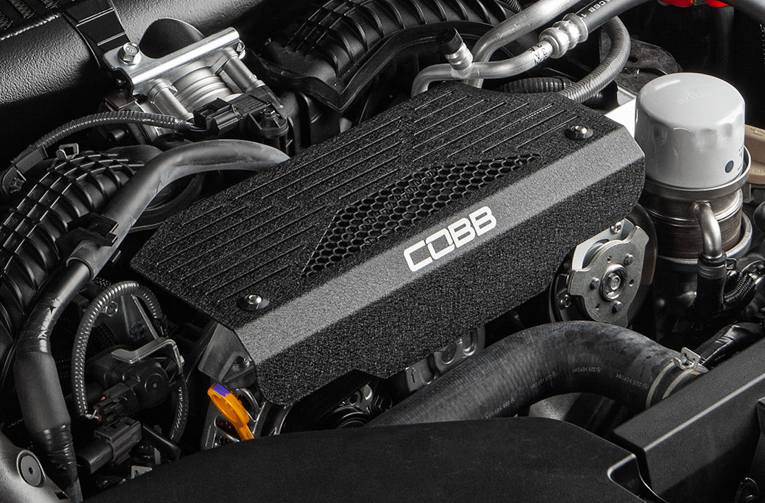 Cobb Alternator Cover VB Close-Up Installed