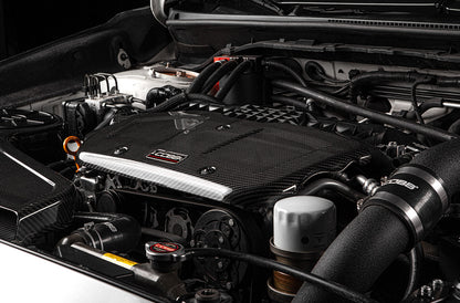 Cobb Carbon Engine Cover Installed View
