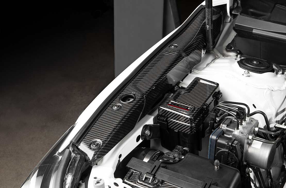 Cobb Glass Fender Shrouds Shown Installed