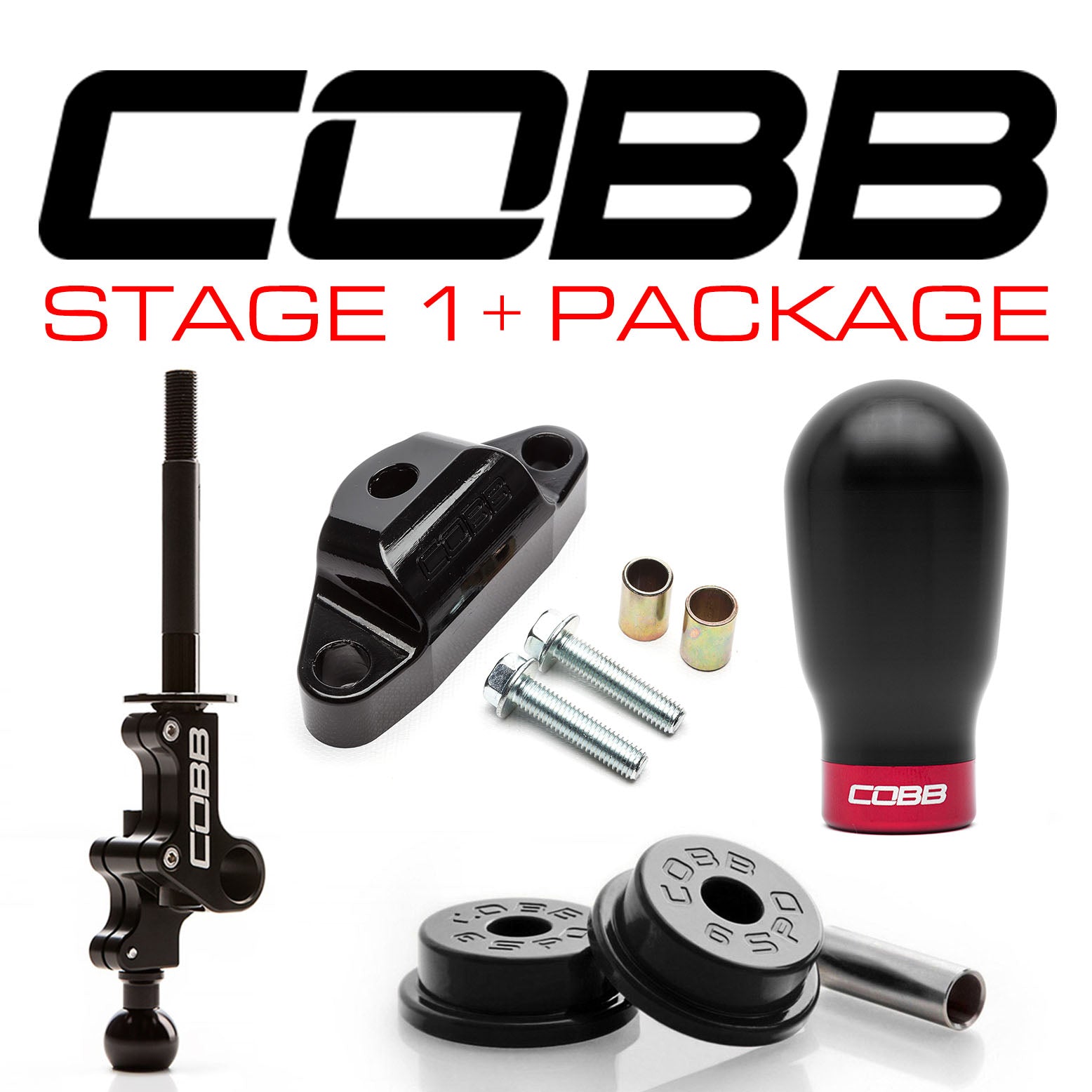 Cobb Stage 1+ Drivetrain Package w/ Tall Knob