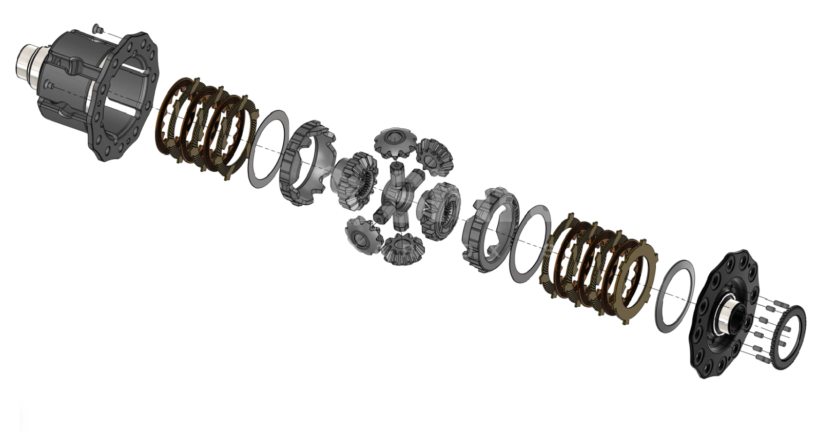 XShift Front LSD Exploded View